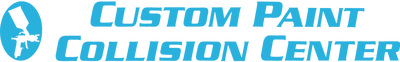 Custom Paint Collision Center logo in color.